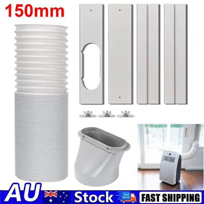 Portable Air Conditioner Parts Exhaust Pipe Vent Hose Window Slide Plate Adaptor • $25.09