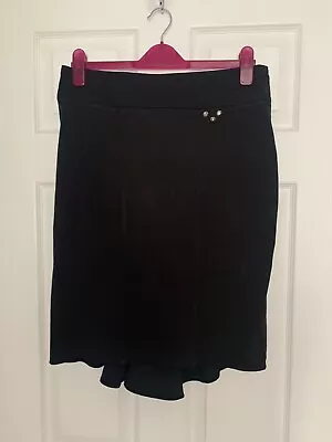 River Island Women’s Black Corset Style Skirt With Lace Up Back Size 12 Used • £10