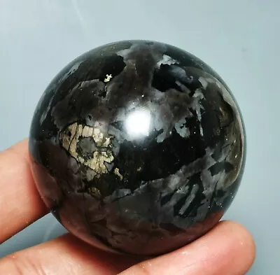 Natural MERLINITE Mystic Sphere Ball Stone Magic Shaman Psilomelane Gabbro • $2.77