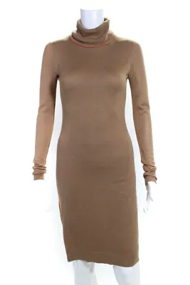 $43.01 • Buy Z Spoke Zac Posen Women's Long Sleeve Turtleneck Dress Brown Size M