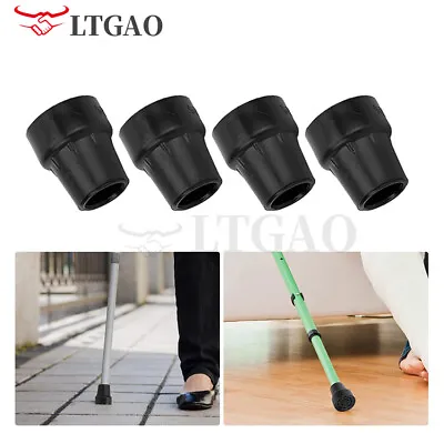 Non-Slip Rubber Replacement Cane Tip For 19 Mm Diameter Standard Walking Stick • £7.91