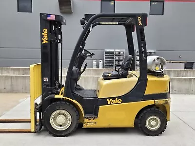 2015 Yale Glp050vxndae086 Lpg 3 Stage Mast 5000 Lb Pneumatic Forklift Hyster • $18985