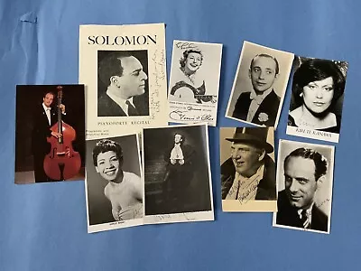 Musicians And Singers  FAB Collection Of Vintage Hand Signed Photos • £9.99