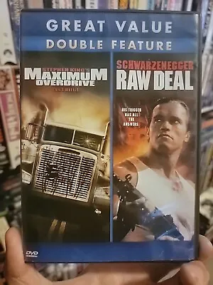 Maximum Overdrive/Raw Deal Double Feature DVD Rare Hard To Find OOP • $20