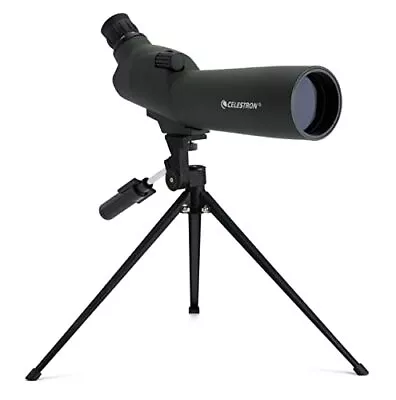 52223 UpClose 60mm Zoom Angled Refractor Spotting Scope Telescope • £141.99