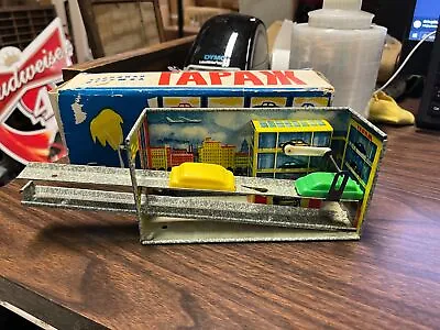 VTG 1960s USSR Tin Wind Up Parking Garage Over Under Set W/ Orig Box Missing Key • $49.95