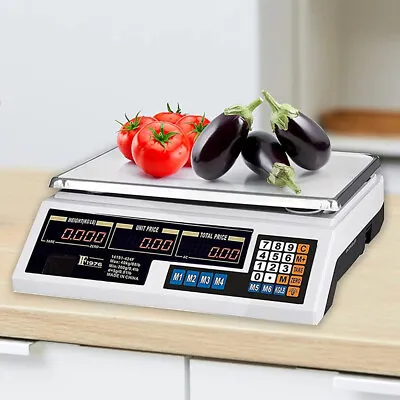 CARSTY Digital Price Scale Commercial Electronic LCD Food Weight Retail Meat • $45.99