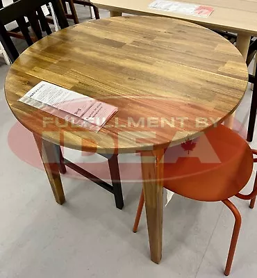 Brand New IKEA NACKANAS Table Acacia 80 Cm (31 1/2  ) 605.181.08 • $203.21