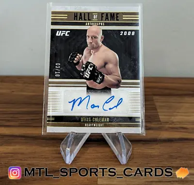 2023 UFC Panini Chronicles Mark Coleman Gold Hall Of Fame Autograph /10 • $94.40