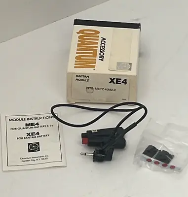 Quantum XE4 Flash Cable Battery Module For METZ 40MZ-2 • $18.99