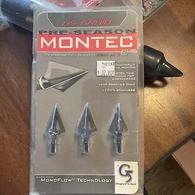 G5 Broadhead Pre Season Montec 85gr 3pk • $25