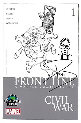 Civil War Front Line 1 Michael Turner WWC Sketch Variant Signed Paul Jenkins  • $14.99