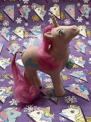 Vtg My Little Pony Twist & Spin Tail Unicorn Works Mlp G1 Record Cutie Mark • $7.99