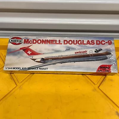 McDonnell Douglas DC-9 Swissair 1/144 Scale Plastic Model Kit 03179-4 Airfix '80 • $35.97