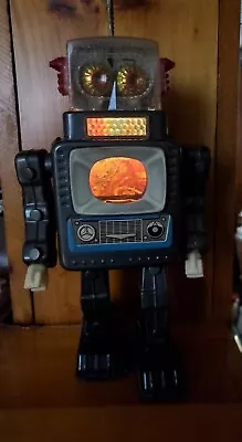 Horikawa 1959-60 ALPS ROBOT ~ FIRST VERSION  Television Robot  ~ Lights UP Nice • $349