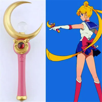 Sailor Moon Magic Wand Tsukino Usagi Cosplay Prop Collection Halloween Gift • £37.56