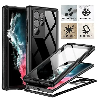 $14.98 • Buy Waterproof Case For Samsung Galaxy S22, S22+, S22 Ultra 5G Plus Screen Protector