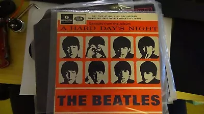 1965 The Beatles VINYL RECORD  A Hard Days Night No 2  • $20