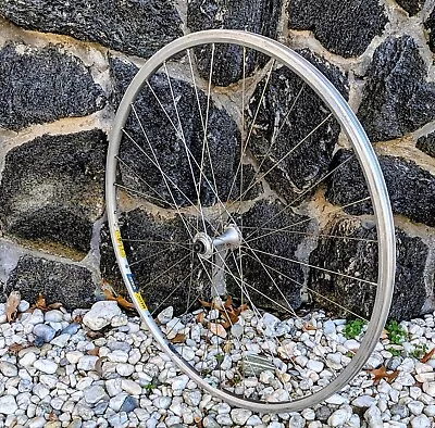 32h Vintage Road Bike Front Wheel - Shimano Hub - Mavic Rim - Wheelsmith Spokes • $75