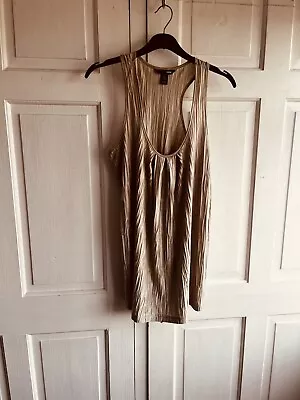 H&M Crinkle Oversized And Longline Vest Top Size Small • £3