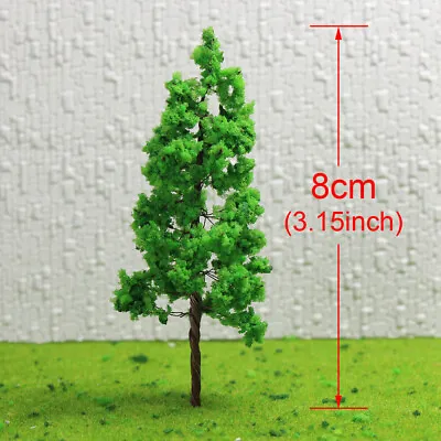 G8030 20-80pcs Scale O HO Train Layout Set Scenery Model Trees 8cm Iron Wire • $32.99