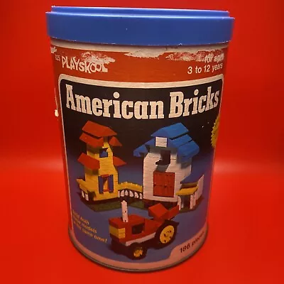 Vintage 1976 American Plastic Bricks By Milton Bradley Playskool # 825 • $21.99