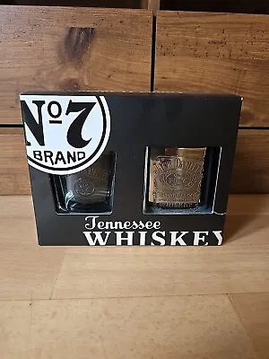 Jack Daniels Tumbler & Hipflask 3OZ Gift Set • £12