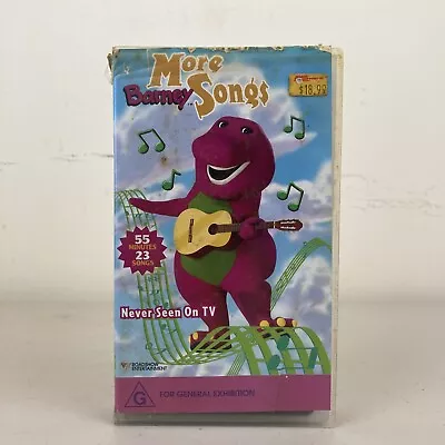 More Barney Songs VHS *Rare* VGC + Free Postage • $22.95