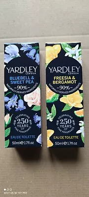 2 X Yardley Eau De Toilette Fragrance 50ML.MIX FRAGRANCE JOBLOT. 2 X 50ML. • £12.99