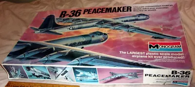 Vintage Monogram B-36 Peacemaker Airplane Model Kit 1:72 Estate Find Clean! • $109.99