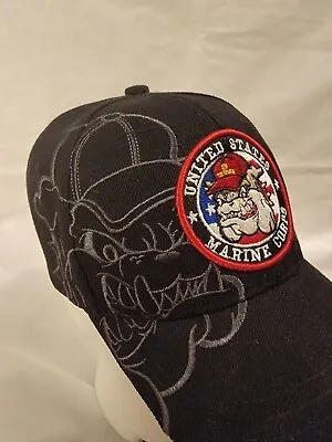 Licensed US Marine Corps USMC Baseball Hat With Devildog/Bulldog • $10