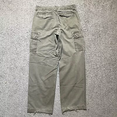 Vintage Old Navy Cargo Pants Men 34x32 Army Green Baggy Grunge Hip Hop Skate Y2K • $27.95