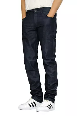 Men's Stretch Skinny Unwashed Raw Denim Jeans Victorious 8 Colors *dl938 • $18.99