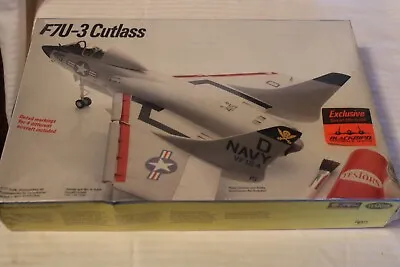 1/72 Scale Testors Vought F7U-3 Cutlass Jet Airplane Model Kit #345 Sealed • $75