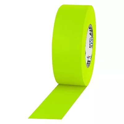 Pro Tapes Neon Pro Gaffer Tape Fluorescent Yellow  2  X 50 Yds. • $34