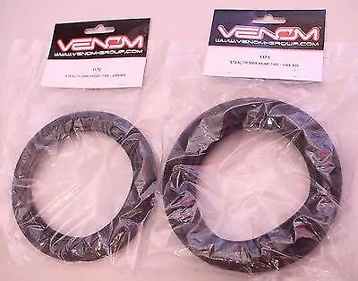 Venom VMX 450 / Atomik MM 450 RC Bike Stealth On Road Street Front/Rear Tire Set • $22.99