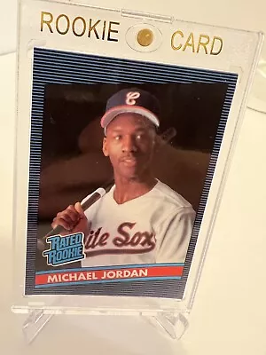 Michael Jordan Rated Rookie Baseball Card Rare Beautiful Condition • $499.98