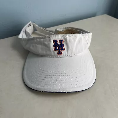 Vtg 90s New York Mets Twins Enterprise Visor Hat Cap Adjustable Blue White NWT • $19.95