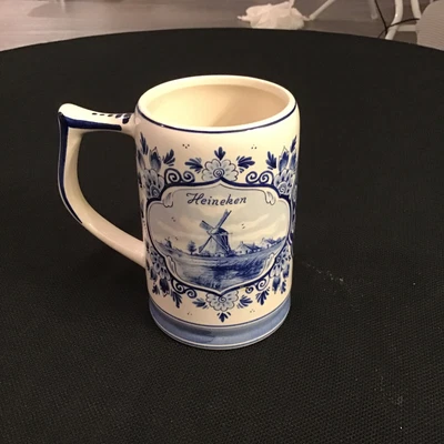 $7.99 • Buy Heineken Beer Delft Blue Stein Mug Handpainted Made In Holland