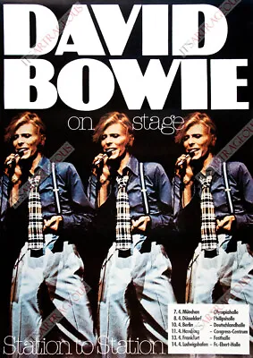 £12.99 • Buy Repro David Bowie On Stage Station To Station German 1976 Concert Poster A3 A2 A