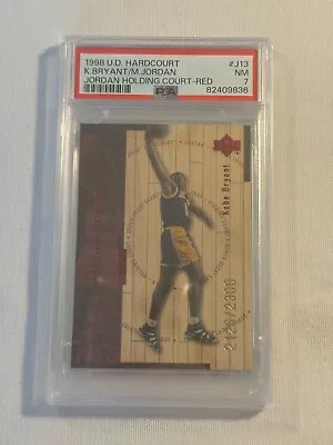 1998 UD Hardcourt K.Bryant/M.Jordan - Jordan Holding Court Red #J13 PSA 7 • $125