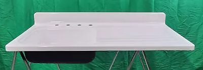 Vintage Kitchen Sink Right Hand Double Drainboard Professionally Restored • $1967.62