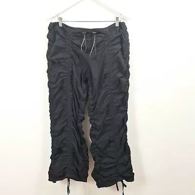 Urban Outfitters Iets Frans... Ruched Black Pants Size Small NEW • £22