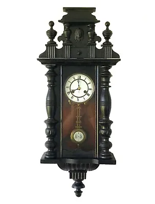 Antique German Junghans Ra Regulator Strike Wall Clock In Ebonised Case • $739