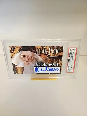 Richard Harris Signed 3x5 Custom Card PSA DNA Slabbed Harry Potter Auto C1617 • $31