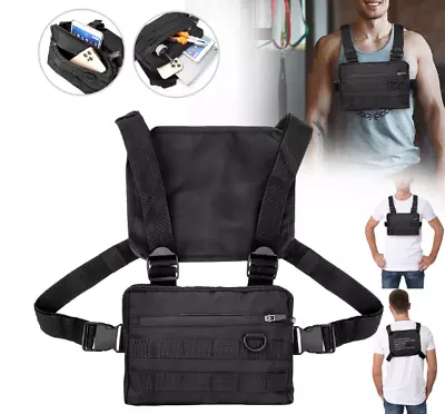 Bolso De Pecho Chaleco Protector Sport Al Aire Libre Para Hombre Mochila De Moda • $28.99