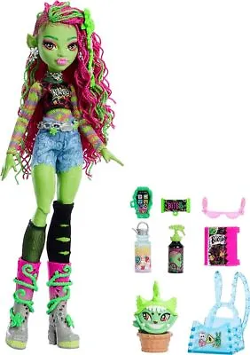 Monster High Venus McFlytrap Doll With Plant Monster Pet Cat Chewlian New 2024 • $52.99