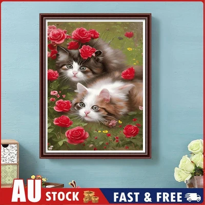 $11.89 • Buy 5D DIY Full Round Drill Diamond Painting Cat Kit Art Home Decoration (A6567)