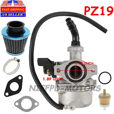 PZ19 Carburetor For Chinese 110cc 125cc 135cc ATV Quad Pit Dirt Bike Go Karts • $13.58