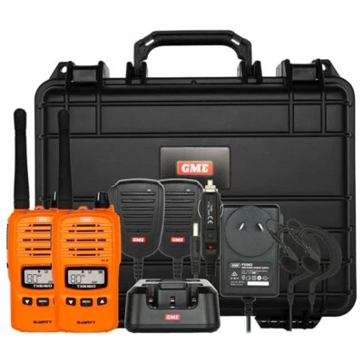 $558.85 • Buy GME TX6160OTP 5W UHF Handheld Radio Twin Pack (Orange)